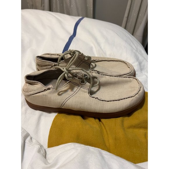 OluKai Ohana Mens Lace Up Casual Drop In Heel Sneakers Twill - Size 11.5 - Picture 1 of 5